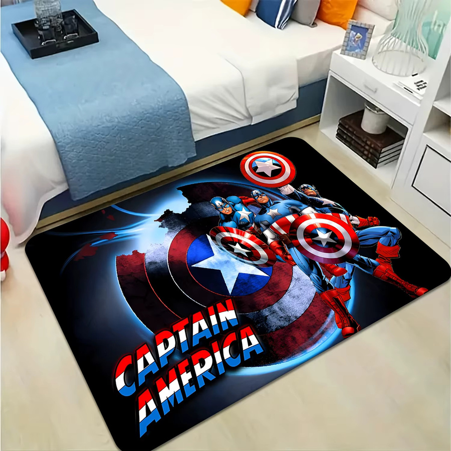 Beast Kingdom Marvel Captain America Heldenliga Teppich in Multicolour, B/T/H: 60 x 40 x 1 cm - Bild 6