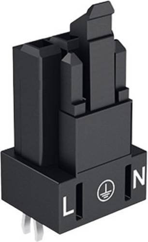 WAGO 890-843 WINSTA MINI Netz-Steckverbinder Buchse, Einbau vertikal, 3-polig, 16A, Grau, 100 Stück - Bild 1
