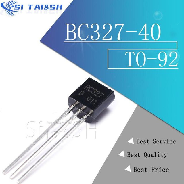 100 Stück BC327-40 Triodentransistor im TO-92 Gehäuse von Si Tai&SH in Schwarz - Bild 1