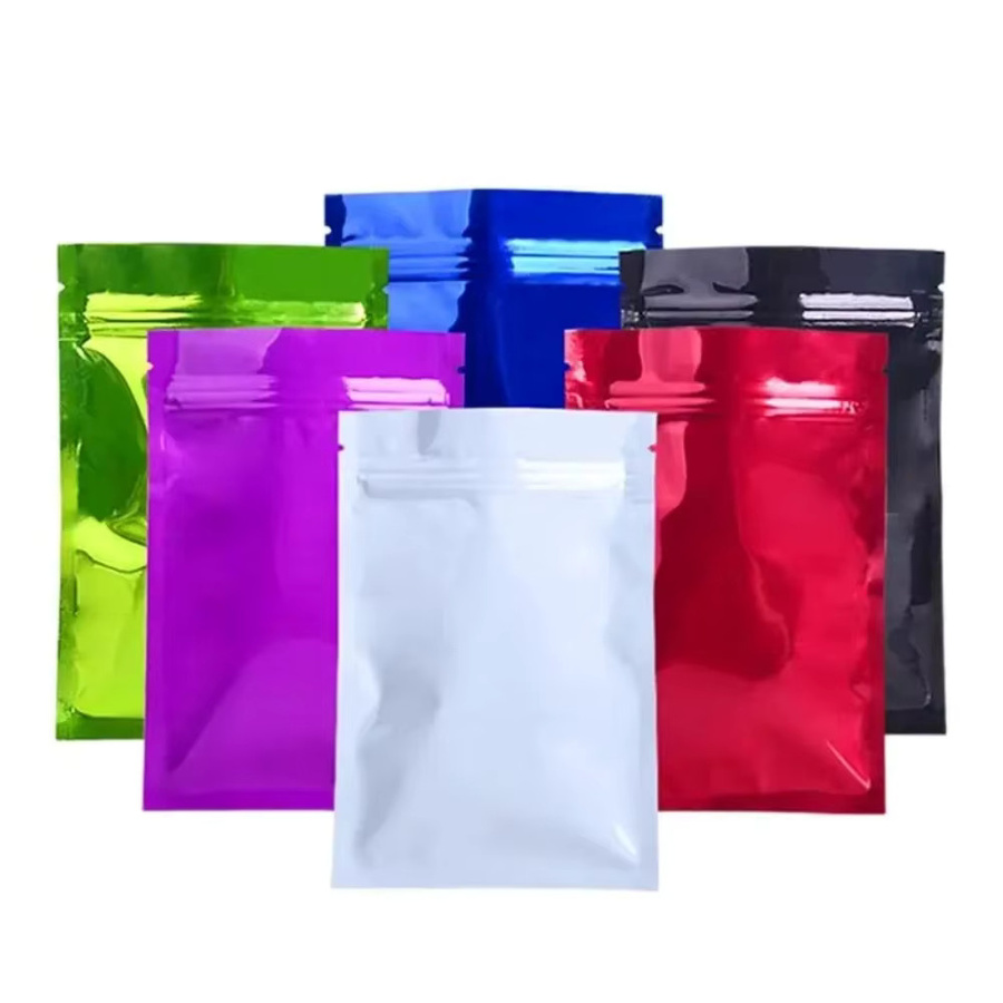 100 Stück wiederverschließbare Aluminiumfolien-Aufbewahrungsbeutel mit Reißverschluss in Grün und Multicolour für Kaffee, Gewürze und Snacks - Bild 3