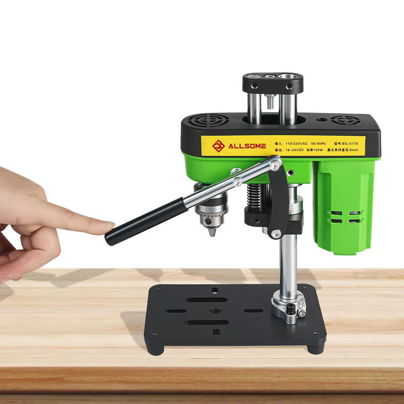 Allsome Mini-Tischbohrmaschine mit 775-Motor, Arbeitslicht und B10-Spannfutter für Holzbearbeitung, Schmuck und Kunsthandwerk - Bild 5