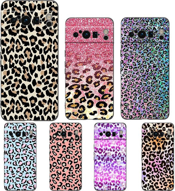 Stoßfeste TPU Handyhülle für Google Pixel 9 8 7 6 Pro XL mit Tiger und Leopard Print in Multicolour - Bild 1