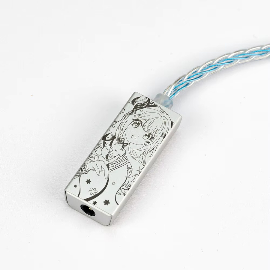 LETECIEL MAGIVANT Tragbarer HiFi-Decoder DAC AMP Verstärker mit CS43198 Chip, Typ-C auf 3,5 mm Anschluss, Farbe: Silber - Bild 2