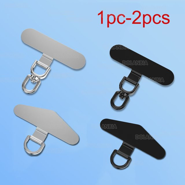 DOLANBIA Robuster Handy-Lanyard-Clip-Patch aus Edelstahl in Silber für iPhone und Xiaomi - Bild 1