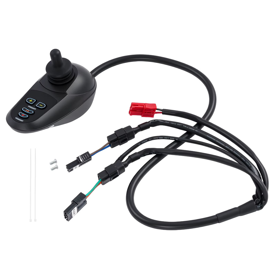 Bymaocar Joystick-Controller für Elektrorollstühle in Schwarz mit 360° Wippersteuerung, 5-Gang-Niveau und wasserdichter intelligenter Steuerung inklusive Sicherheitsbremssystem - Bild 4
