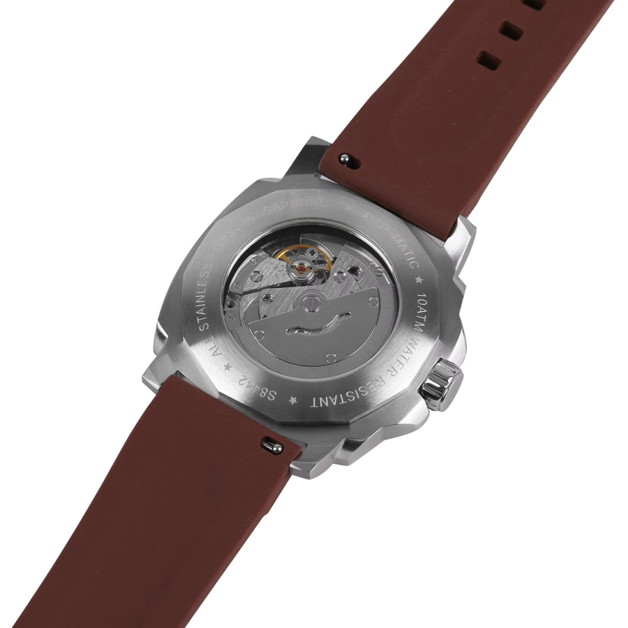 SEAKOSS Armbanduhr, Automatik, Edelstahl, 40 mm, Herren, Schwarz - Bild 2
