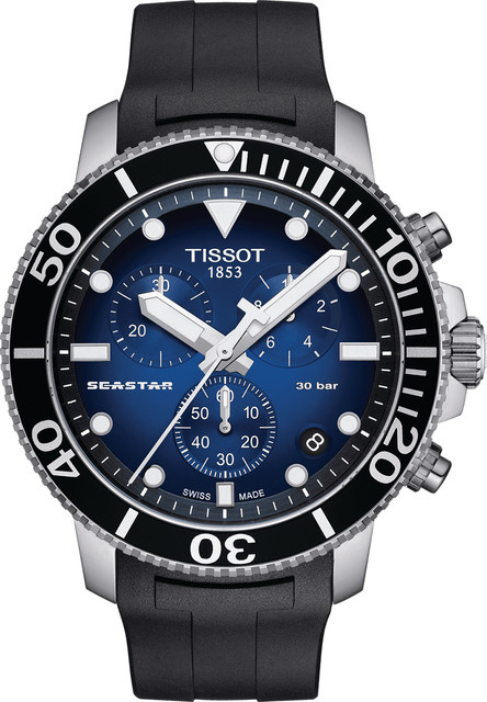 Tissot Chronograph Seastar 1000, Quarz, Edelstahl, 46 mm, Herren - Bild 1