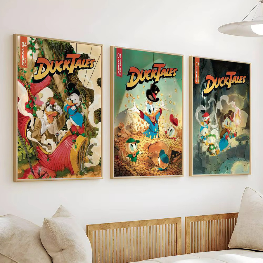 Cartoon Ente Anime T-Tales Wandbild Selbstklebender Wasserdichter Poster Aufkleber in Mehrfarbig - Bild 4
