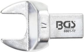 BGS Einsteck-Maulschlüssel 6901-17 in Silber mit 17 mm Schlüsselweite und 14 x 18 mm Aufnahme - Bild 1