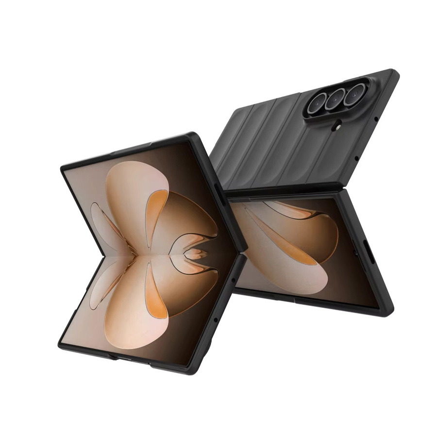 Robuste Silikon Anti-Sturz Handyhülle für Samsung Galaxy Z Fold 7 6 5 4 in Pink oder Black - Bild 1