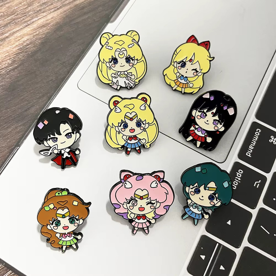 Bandai Broschen-Set Sailor Moon, Emaille, Bunt, Damen - Bild 5