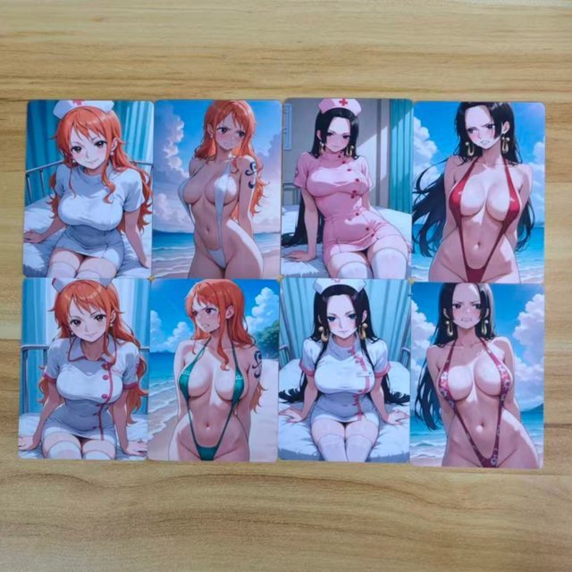 Bandai One Piece Sammelkarte, 8-teiliges Set, doppelseitig - Bild 1