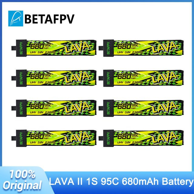 BETAFPV LAVA II 1S 680mAh LiHV Akku mit BT2.0 Anschluss für Air75 und Meteor75 Pro - Bild 1