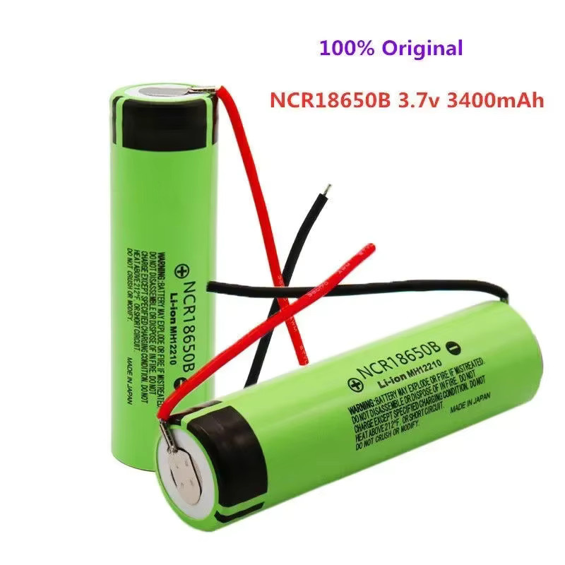 Panasonic NCR18650B Lithium-Ionen Akku 3,7 V 3400 mAh mit DIY-Kabel in Grün - Bild 4