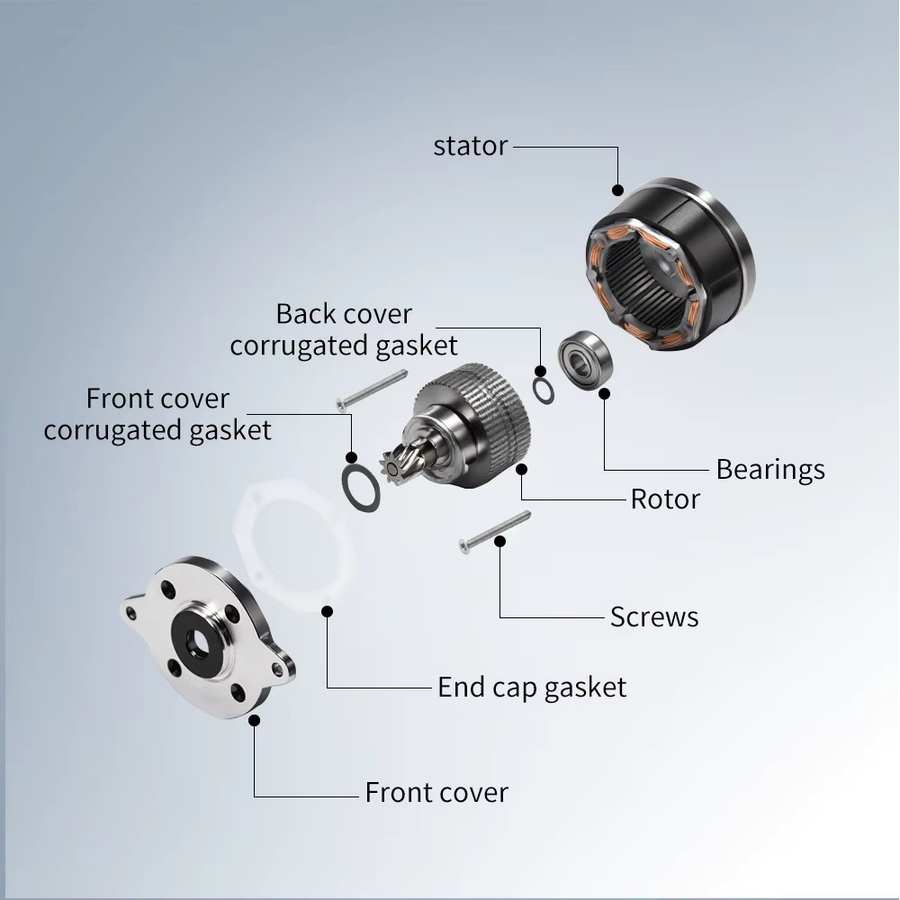 Bambu Lab Extruder-Motor 36 Zähne mit Spiralgewinde für X1/X1C/P1P/P1S Serie - Bild 5