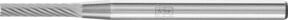 PFERD TOOLS Hartmetall Frässtift Zylinder ZYAS stirnverzahnt, Farbe: Silber, Durchmesser: 2 mm, Länge: 10 mm, Schaft-Durchmesser: 3 mm, Körnung: Z5 universal fein - Bild 1