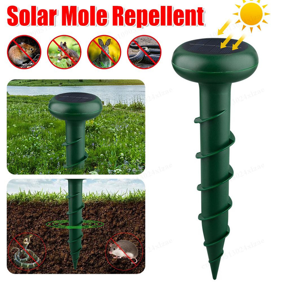 Bloom Habitat Solarbetriebener Maulwurfsvertreiber Multifunktional mit Vibration in Grün - Bild 4