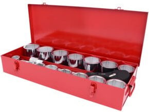 KS Tools Steckschlüssel-Satz 1 Zoll, 22-teilig, 6-kant, Chrome Vanadium, Rot - Bild 1