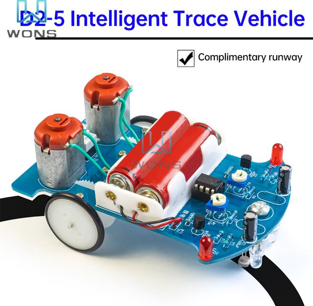Aideepen Intelligente Tracking Linie Auto DIY Kit, Fahrzeuge, Kunststoff, Bunt / Mehrfarbig - Bild 1