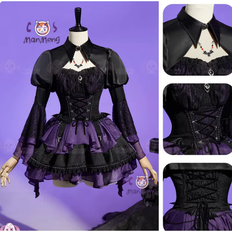 Monster Cos Monster High Elissabat Cosplay Kostüm, Fantasy, Set / Bundle - Bild 3