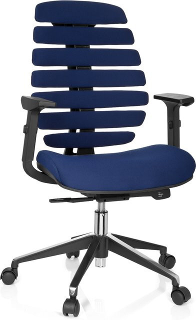 hjh OFFICE Profi Bürostuhl ERGO LINE II mit Armlehnen aus Stoff - Bild 1