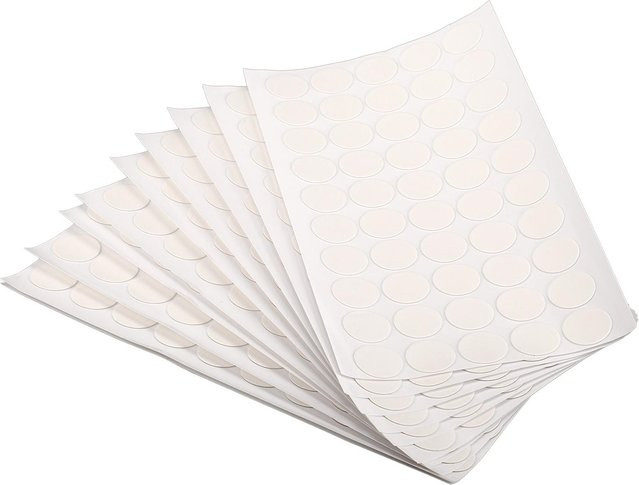Meterk Selbstklebende Punkte, 500 Stück, Transparent, 10 Blatt, Durchmesser: 20 mm, Wasserfest und Rückstandslos entfernbar - Bild 1