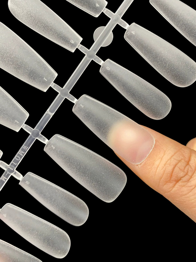 Nailpop Künstliche Nägel, Ballettform, Gel, Matt, 300 Stück - Bild 7