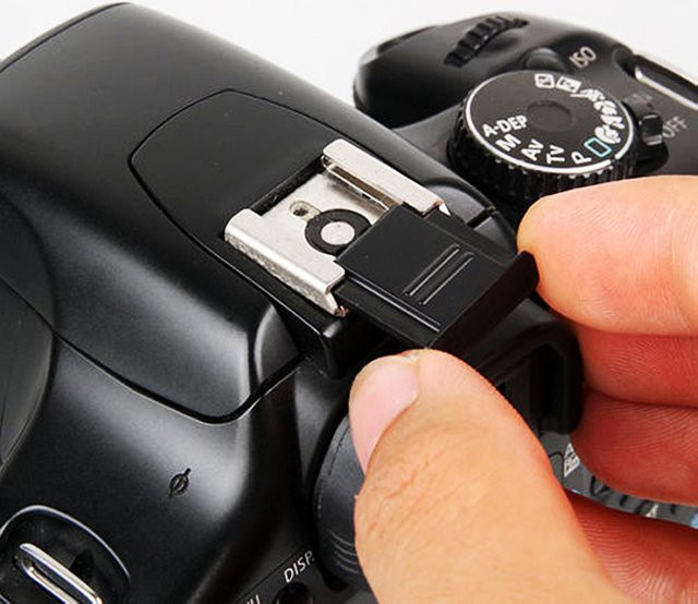 BS-1 Flash Schuh Schutzhülle für SLR DSLR Digital Kameras in Schwarz für Canon, Nikon und Pentax - Bild 1