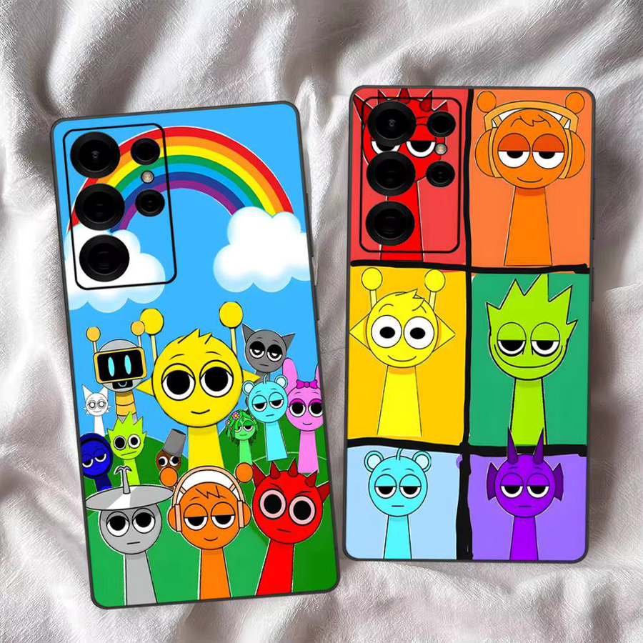 Game Sprunki Handyhülle für Samsung Galaxy S24 FE, S25 Ultra, S22, S23, S24 Ultra 5G und weitere Modelle in Multicolour - Bild 1