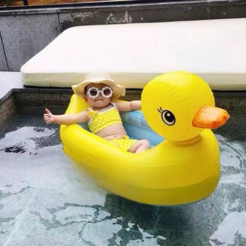 CatXaa Aufblasbare Ente, Pool Spielzeug, Gelb, PVC - Bild 2