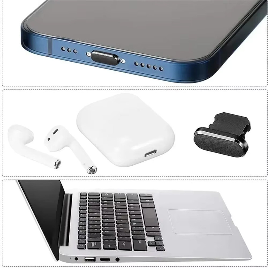 13-in-1 USB-C Reinigungsset mit Mini-Reinigungsbürste und Metall-Staubstecker-Entfernung für iPhone, Xiaomi und Kopfhörer - Bild 3