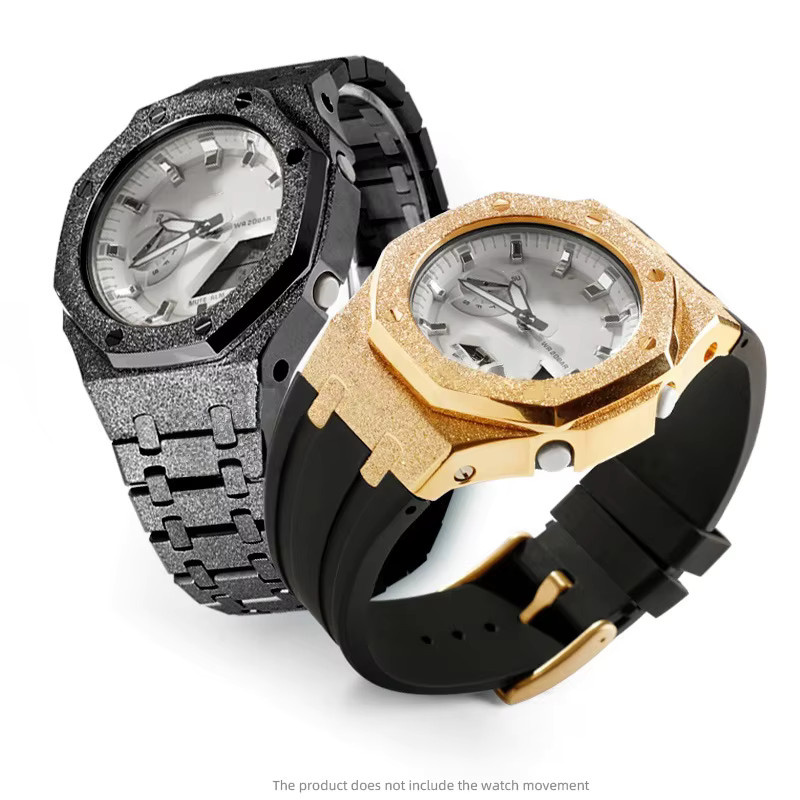 Casio Uhrenarmband Mod Kit, Edelstahl, Kautschuk, Damen - Bild 2