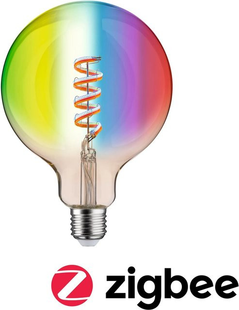 Paulmann Home LED-Leuchtmittel E27 RGBW Globeform Gold mit ZigBee und dimmbarer Funktion - Bild 1