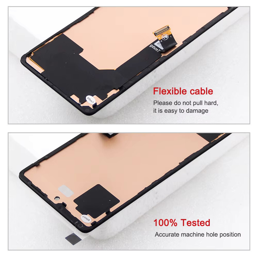 Q-PASS LCD Display Touchscreen Digitizer Montage Ersatz für Google Pixel 7 in Schwarz - Bild 4