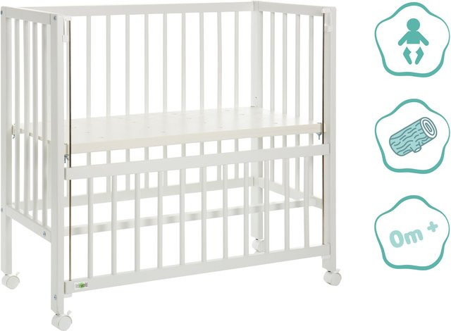 Fillikid Beistellbett Cocon aus Massivholz in Weiß - Bild 1