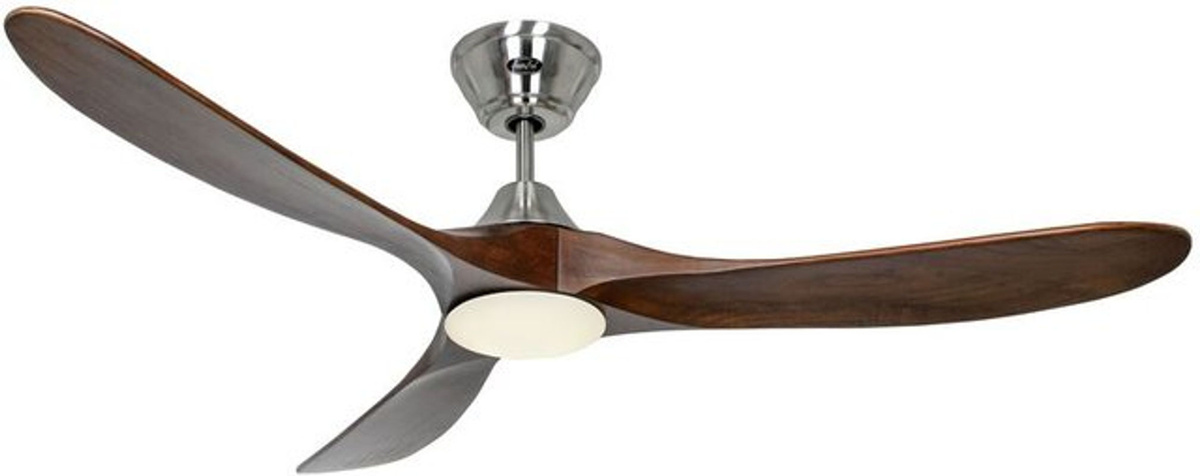 CasaFan ECO GENUINO-L 152 BN-NB Deckenventilator in Chrom und Silber mit Fernbedienung, Winterbetrieb, Durchmesser: 152 cm, Höhe: 34 cm - Bild 2