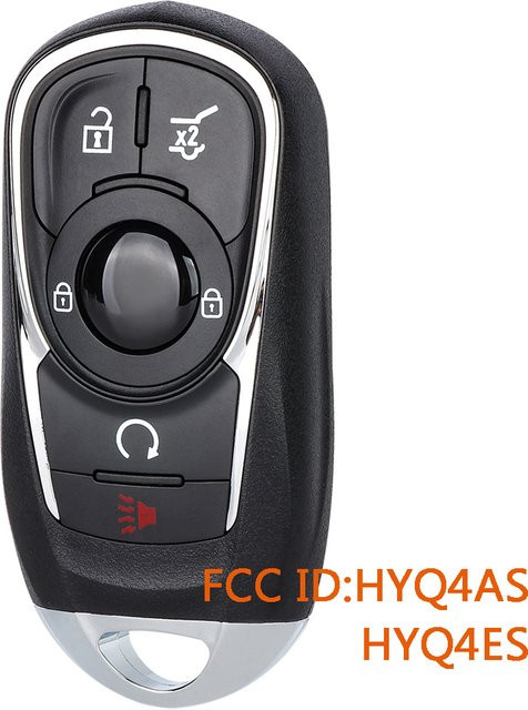 DIYKEY Smart-Remote-Schlüsselanhänger für Buick Envista Encore GX Envision Enclave Regal Sportback TourX in Schwarz (315/433 MHz) - Bild 1
