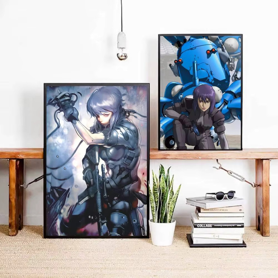 Selbstklebender Anime Poster G-Ghost In The Shell Papierdruck in Mehrfarbig für deine Wandgestaltung - Bild 4