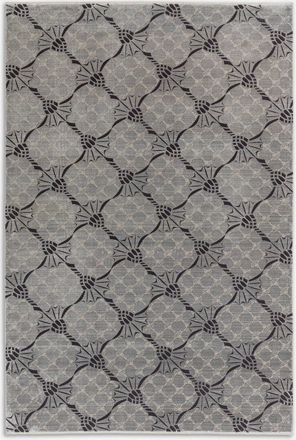 Teppich JOOP! CORNFLOWER DOUBLE in Silber und Grau mit Fransen aus Viskose und Polyacryl - Bild 1