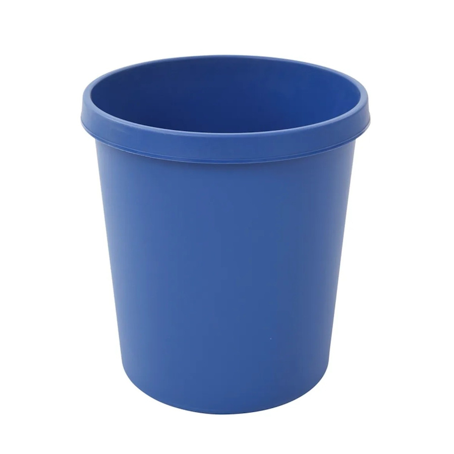 PROREGAL Klassischer Runder Kunststoff Papierkorb Blau, H x B x T: 32 x 31 x 31 cm - Bild 2