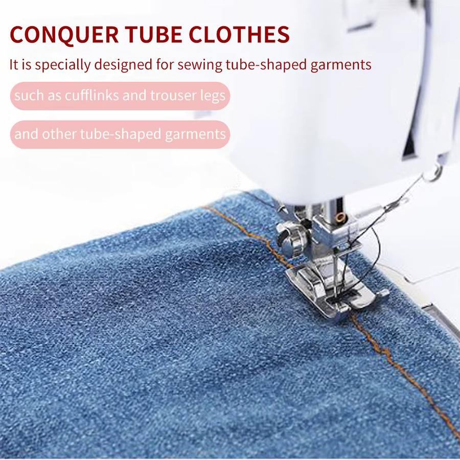 LetCartMaker Mini-Nähmaschine für den Haushalt, elektrische 14-Stich-Nähmaschine mit Verlängerungstisch in Weiß - Bild 3