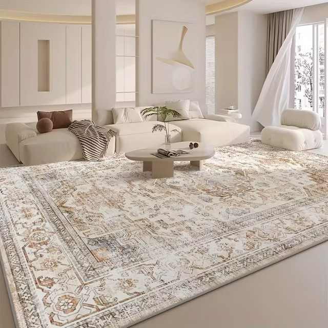 VIKAMA Boho Blumenteppich in Multicolour, maschinenwaschbar, rechteckig, B: 120 cm, T: 80 cm - Bild 1