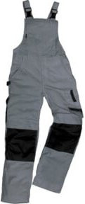 Excess Arbeitslatzhose Champ in Grau/Schwarz, Größe 60, mit Kniepolstertaschen aus Poly-Cotton - Bild 1