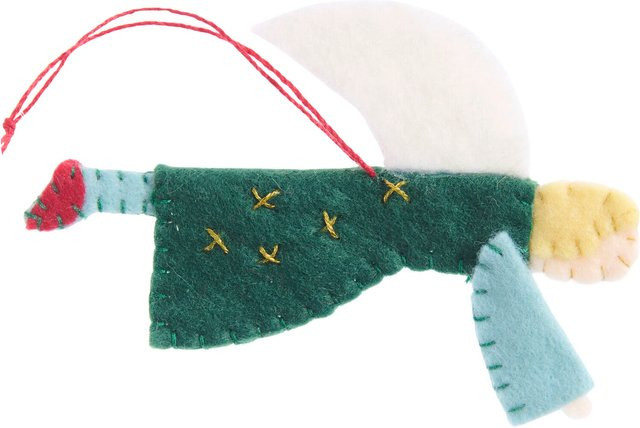 Rico Design Weihnachts-Aufhänger Engel aus Filz in Grün - Bild 1