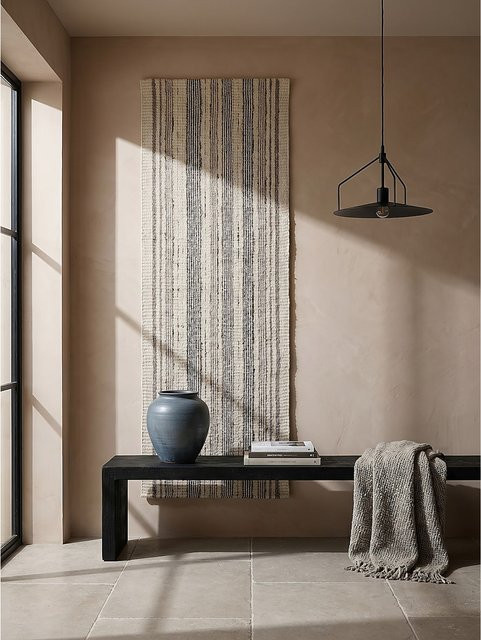 Läufer HYTHE von Kadima Design gestreift in Beige und Multicolour im Boho-Stil, Breite: 80 cm, Länge: 300 cm - Bild 1