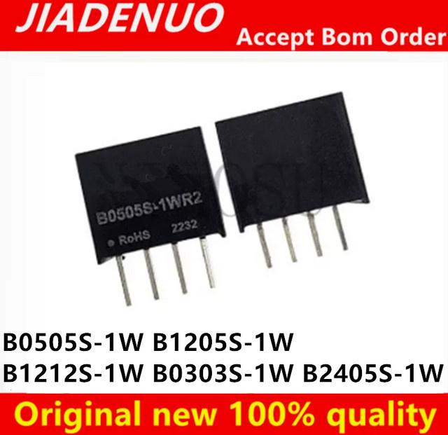 JIADENUO DC-DC isoliertes Leistungsmodul Set, 5 Stück, Farbe: Schwarz - Bild 1