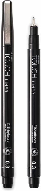 ShinHan TOUCH Liner Profi-Tattoo-Tusche Schwarz 0,3 mm - Bild 1