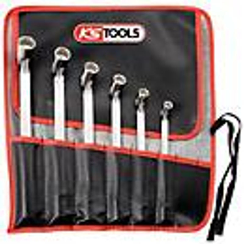 KS Tools CLASSIC Doppel-Gelenkschlüssel-Satz, 6-teilig, Chrom-Vanadium, Silber - Bild 3