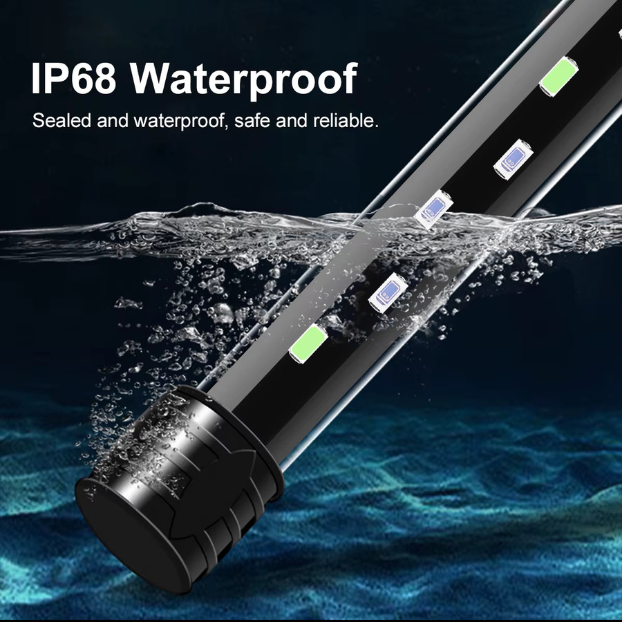 MALITAI Wasserdichte LED Unterwasser Lampe für Aquarium und Schwimmbad in RGB, Weiß und Blau - Bild 2