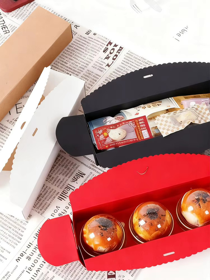 Faltbare Keksdose als Geschenkbox für Backwaren und Süßigkeiten in Rot - Bild 3
